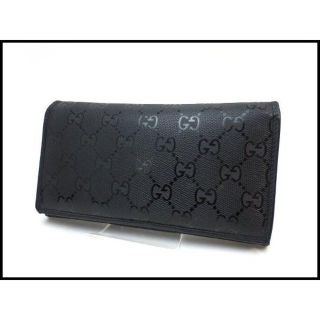 グッチ(Gucci)のGUCCI グッチ インプリメ メンズ 二つ折り長財布 黒 245908(長財布)