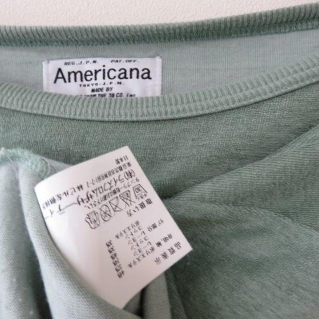 AMERICANA(アメリカーナ)のAmericana アメリカーナ　タオル地Ｔシャツ　ロゴＴシャツ レディースのトップス(Tシャツ(半袖/袖なし))の商品写真