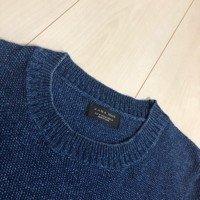 ZARA(ザラ)のZARA MAN ザラマン コットンニット M インスタ 女性にも メンズのトップス(ニット/セーター)の商品写真