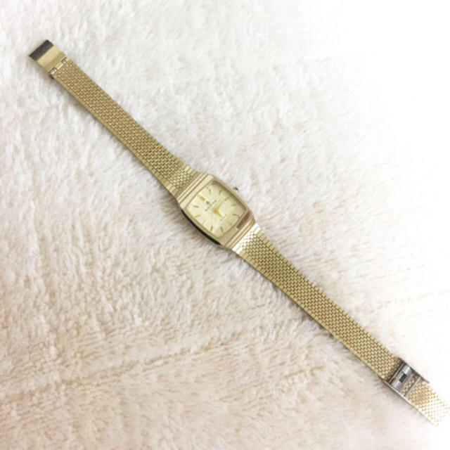 Santa Monica(サンタモニカ)のused  ＊  gold square watch レディースのファッション小物(腕時計)の商品写真