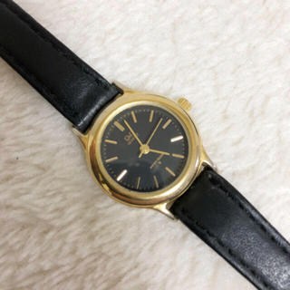 サンタモニカ(Santa Monica)のused  ＊  gold × black watch(腕時計)