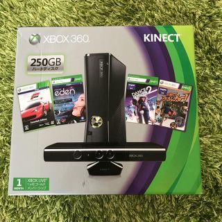 エックスボックス360(Xbox360)のXBOX 360 KINECT & 人気ソフト4タイトル付(家庭用ゲーム機本体)