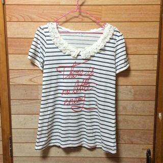 ハニーズ(HONEYS)の襟付きボーダーTシャツ♡(Tシャツ(半袖/袖なし))