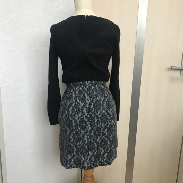 PROPORTION BODY DRESSING(プロポーションボディドレッシング)のプロポーションボディドレッシング ビジュー付切り替えワンピース サイズ2 美品 レディースのワンピース(ミニワンピース)の商品写真