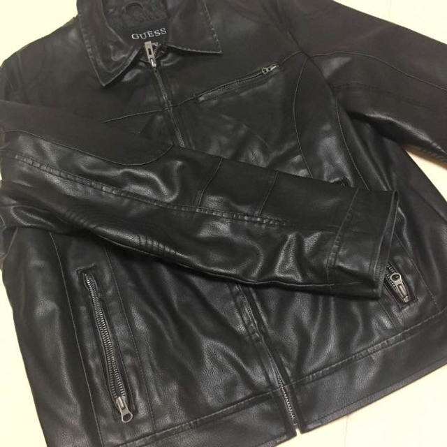 GUESS フェイクレザージャケット | フリマアプリ ラクマ GUESS フェイクレザージャケット | フリマアプリ ラクマ
