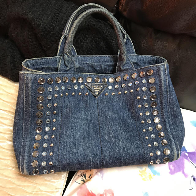 PRADA カナパ スタッズ♡バッグ