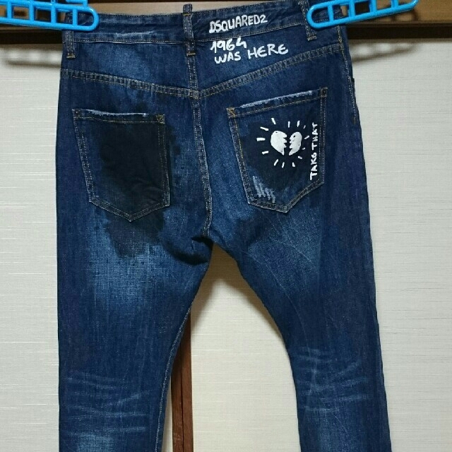 DSQUARED2(ディースクエアード)のディースクエアードバスキア風落書きデニム メンズのパンツ(デニム/ジーンズ)の商品写真