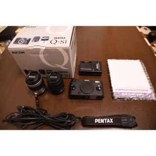 ペンタックス(PENTAX)の【中古美品】ミラーレス一眼 PENTAX Q- S1 Wズームレンズキット(ミラーレス一眼)