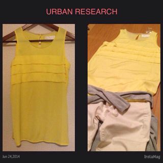 アーバンリサーチ(URBAN RESEARCH)のノースリーブブラウス★UR(シャツ/ブラウス(半袖/袖なし))