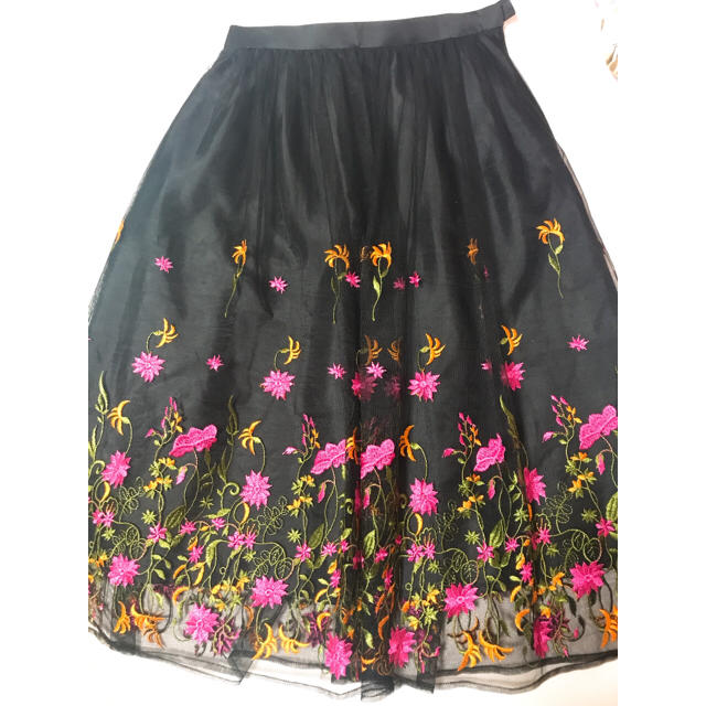 チュール刺繍スカート JUSGLITTY 美品 2