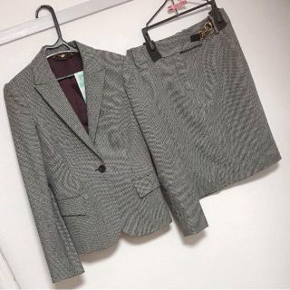 グッチ(Gucci)の【美品】GUCCI グッチ 36サイズ 秋冬スーツ スカート 千鳥格子(スーツ)