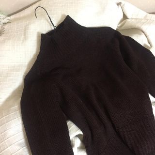 トゥモローランド(TOMORROWLAND)のgalerie vie brown sweater.(ニット/セーター)