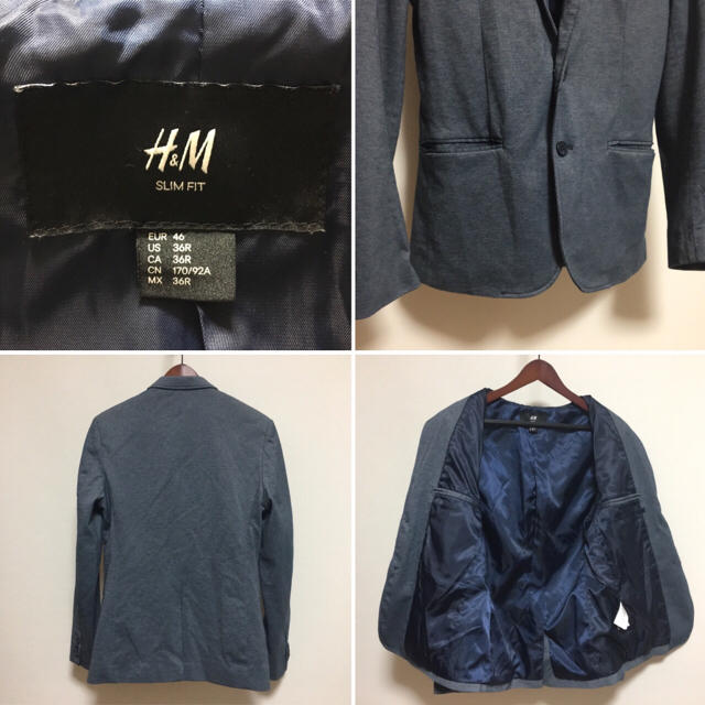 H&M(エイチアンドエム)のこん様専用【 H&M 】SLIM FIT・2B・ジャケット メンズのジャケット/アウター(テーラードジャケット)の商品写真