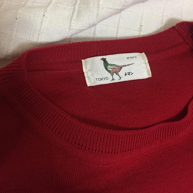 Lochie(ロキエ)のvintage red feminine knit onepiece. レディースのワンピース(ひざ丈ワンピース)の商品写真