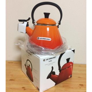 ルクルーゼ(LE CREUSET)の☆リトル様専用☆ ル・クルーゼ ケトル 1.6L オレンジ(調理道具/製菓道具)