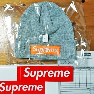 シュプリーム(Supreme)の新品 supreme box logo Beanie grey new era(その他)