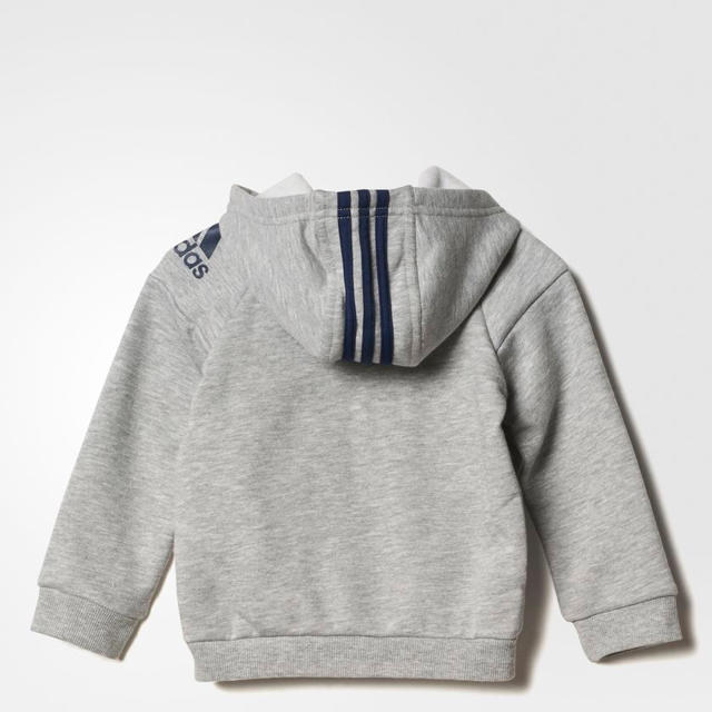 adidas(アディダス)の新品 adidas フルジップ スウェットパーカー上下セット (裏起毛)  キッズ/ベビー/マタニティのキッズ服男の子用(90cm~)(ジャケット/上着)の商品写真