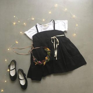 ボンポワン(Bonpoint)のTree house ./ Mara dress black(ワンピース)