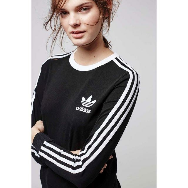 adidas アディダス　長袖 ロングtシャツ　ロンt ビッグロゴ スリーブ