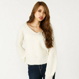 リエンダ(rienda)のかりな様専用rienda 完売 アルパカパフ SLV Knit TOP リエンダ(ニット/セーター)