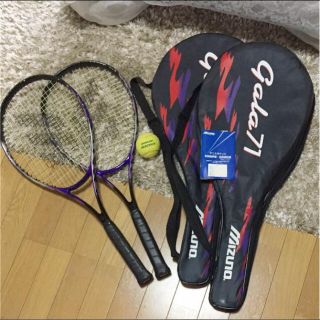 ミズノ(MIZUNO)のミズノ 硬式 テニス ラケット  2組   ケース2組付き Gala71(ラケット)