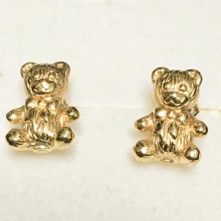 k18 テディベア ピアス(ピアス)