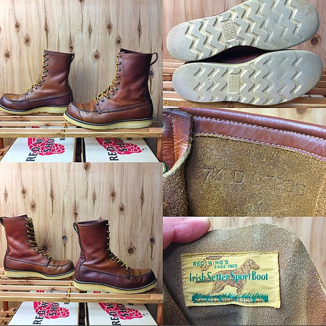 REDWING(レッドウィング)の☆清潔貴重☆60年代☆旧犬タグ☆877☆アイリッシュセッター☆60's 70's メンズの靴/シューズ(ブーツ)の商品写真