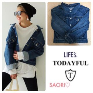 トゥデイフル(TODAYFUL)のTODAYFUL【未使用品】ドロップショルダーデニムジャケット★TODAYFUL(Gジャン/デニムジャケット)