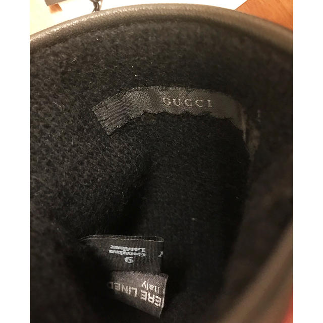 Gucci(グッチ)のみなみさま専用 未使用 イタリー製GUCCI 上質レザー 内側100%カシミヤ メンズのファッション小物(手袋)の商品写真