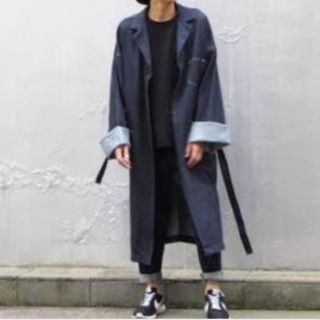 GANRYU - GANRYU 16aw デニムガウン コートの通販 by rico|ガンリュウ GANRYU - GANRYU 16aw デニムガウン コートの通販 by rico|ガンリュウ