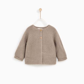 ザラキッズ(ZARA KIDS)の新品未使用★ザラベビー★ベーシックニットカーディガン(カーディガン)