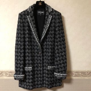 シャネル(CHANEL)の【新品】CHANEL ラメツイード ジャケット 36 2017AW(テーラードジャケット)