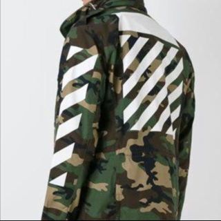 オフホワイト(OFF-WHITE)のoff-white 正規品 迷彩 ミリタリージャケット(ミリタリージャケット)