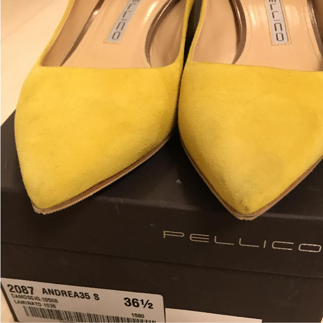 PELLICO(ペリーコ)の良品 ペリーコ  イエロー 36.5 レディースの靴/シューズ(ハイヒール/パンプス)の商品写真