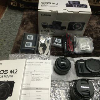 キヤノン(Canon)のCanon ミラーレス一眼カメラ EOS M2 ダブルレンズキット(ブラック) (ミラーレス一眼)