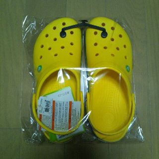 クロックス(crocs)のcrocs クロックス クロックバンド イエロー 26cm(サンダル)