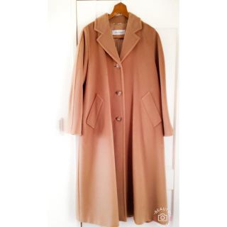 Max Mara - MaxMara キャメルロングコート 白タグ定価18万円程 直営店 ...