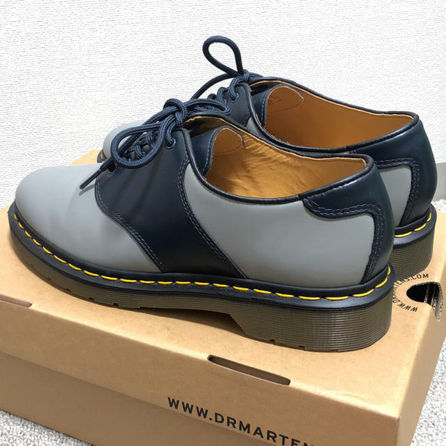 Dr.Martens(ドクターマーチン)の【もち様専用】【美品】ドクターマーチン  サドル グレー×ネイビー メンズの靴/シューズ(ブーツ)の商品写真