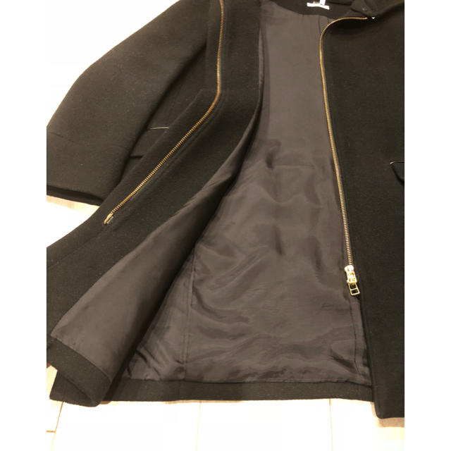 IENA(イエナ)のIENA（イエナ）メルトンコクーンコート ブラック レディースのジャケット/アウター(ロングコート)の商品写真