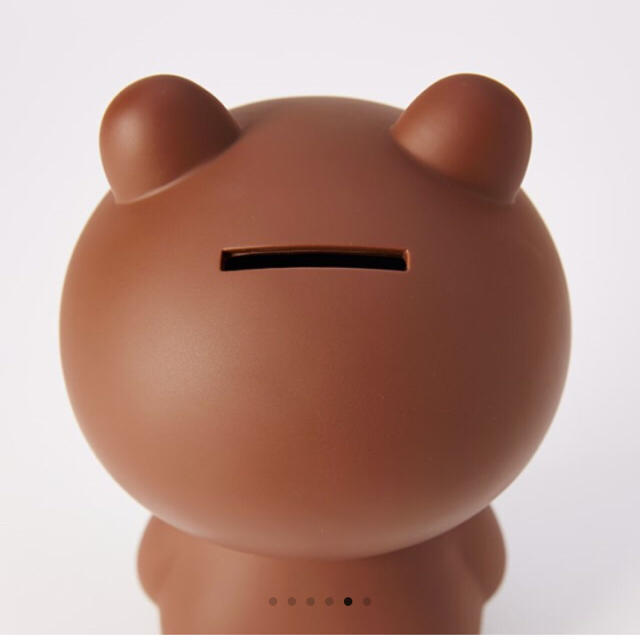 LINE FRIENDS ブラウン 貯金箱 インテリア/住まい/日用品の文房具(その他)の商品写真