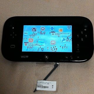 ウィーユー(Wii U)のNintendo　wiiu　ゲームパッド　黒　正常動作確認済み(家庭用ゲーム機本体)