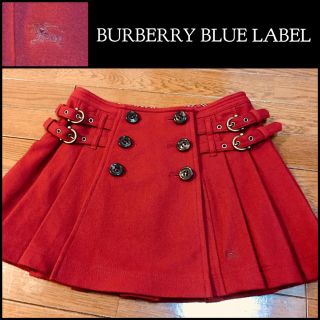 バーバリーブルーレーベル(BURBERRY BLUE LABEL)のセール☆美品☆バーバリー ブルーレーベル プリーツ ミニスカート (ミニスカート)