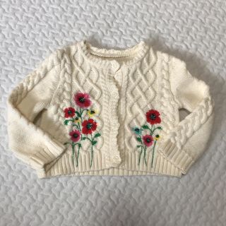 ベビーギャップ(babyGAP)の 70cm babygap 花柄刺繍 カーディガン(カーディガン/ボレロ)