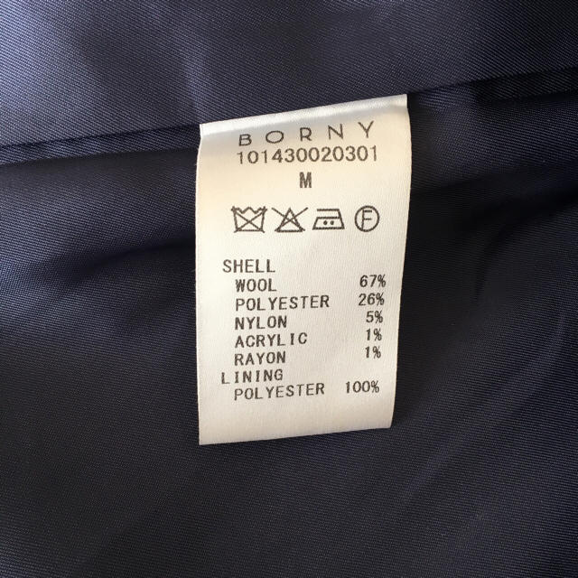 BORNY(ボルニー)のチェック柄チェスターコート レディースのジャケット/アウター(チェスターコート)の商品写真