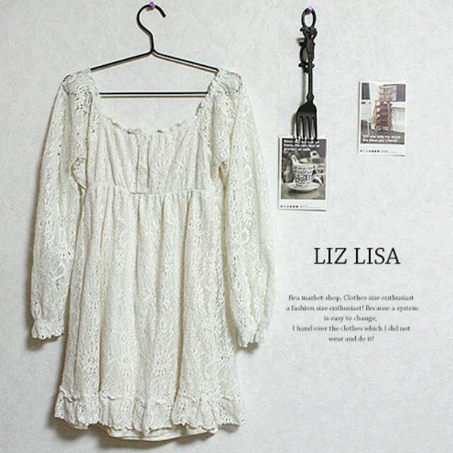 LIZ LISA(リズリサ)の総レースワンピース レディースのワンピース(ミニワンピース)の商品写真