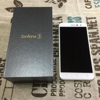 エイスース(ASUS)のASUS Zenfon3 white SIMフリー 国内盤 (スマートフォン本体)