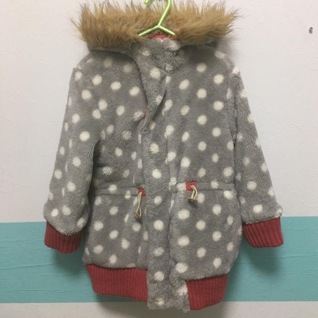 hakka kids(ハッカキッズ)のハッカキッズ ボア リバーシブルコート  キッズ/ベビー/マタニティのキッズ服女の子用(90cm~)(コート)の商品写真