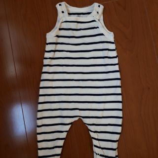 プチバトー(PETIT BATEAU)のプチバトー　ノースリーブ　ロンパース　足つき(ロンパース)