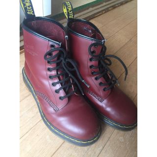 ドクターマーチン(Dr.Martens)のドクターマーチン 8ホール チェリーレッド  約24.0〜24.5(ブーツ)