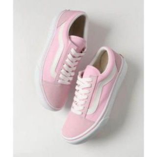 ヴァンズ(VANS)のバンズVANSチェック柄スニーカーOLDSKOOLオールドスクールピンク27.5(スニーカー)